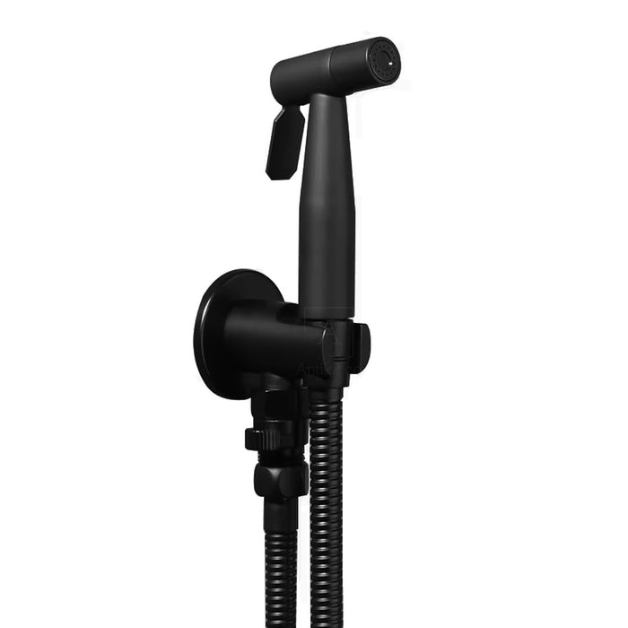Set Ducha Bidet Negro   Con Soporte