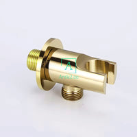 Set Ducha Bidet Dorado Con Soporte Rosca 1/2