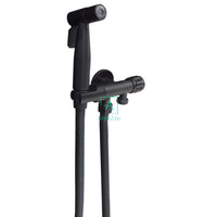 Set Ducha Bidet Negro Mate + Desviador con soporte