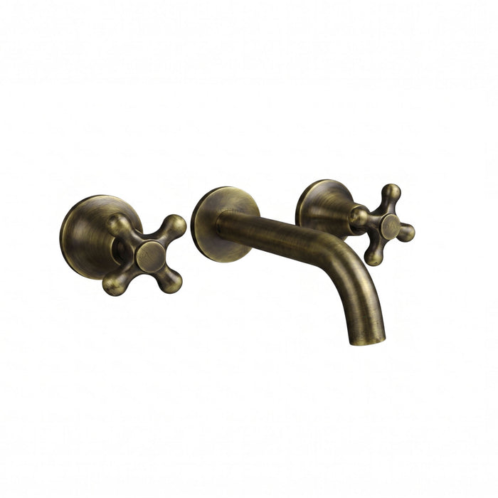 Mezclador Lavamanos Pared vintage  Toulouse Bronce Antiguo