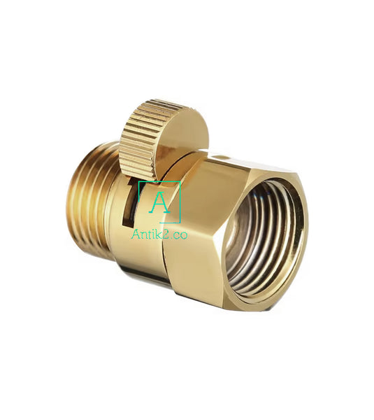 Registro de paso Macho 1/2" X Hembra 1/2" Dorado