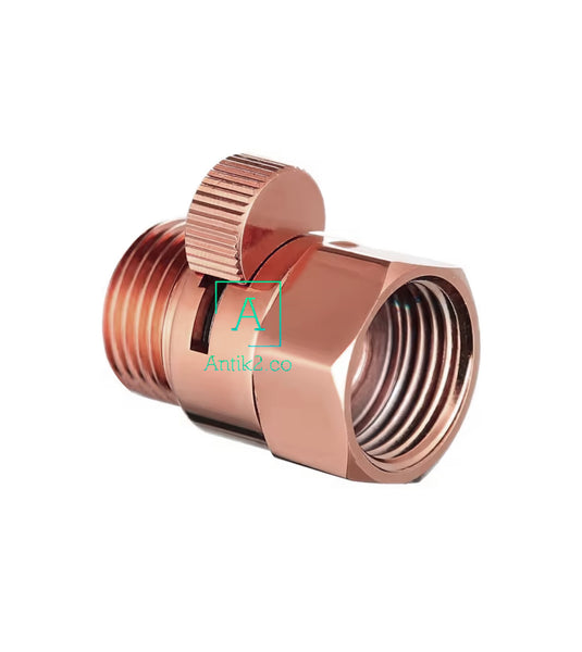 Registro de paso Macho 1/2" X Hembra 1/2" Oro Rosa