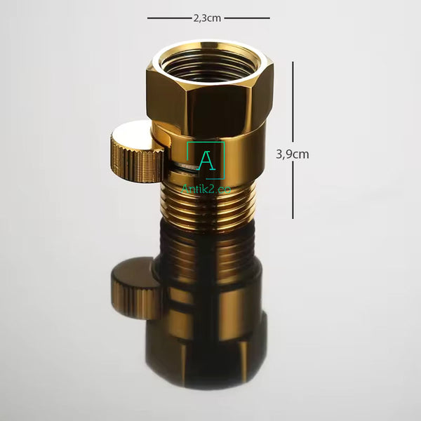 Registro de paso Macho 1/2" X Hembra 1/2" Dorado