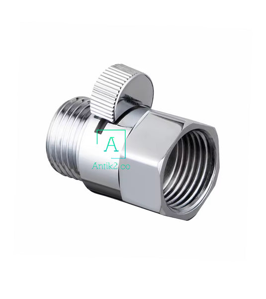Registro de paso Macho1/2" x Hembra1/2" Niquel Brillante