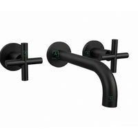 Mezclador Novo cruz Lavamanos Pared negro
