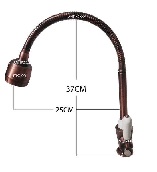 Griefria Alta vintage Flexible  Cobre  Antiguo