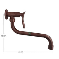 Griferia Pared Vintage Stylo  Cobre Antiguo