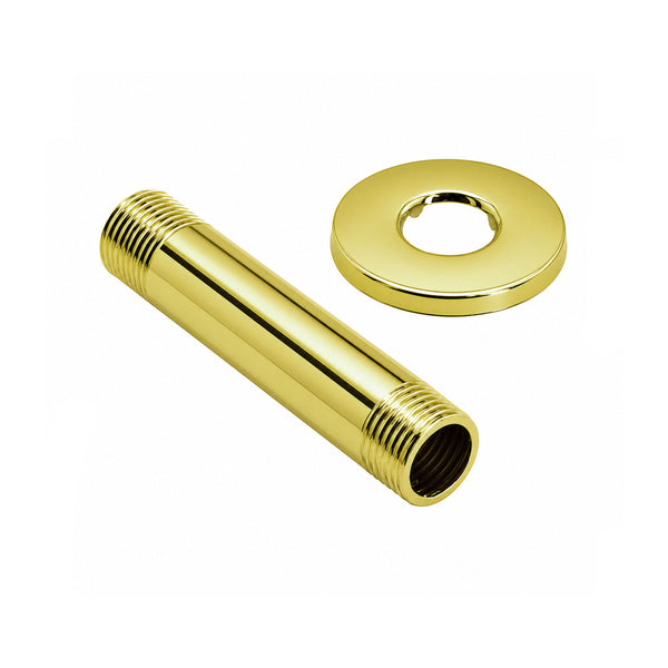 Tubo ducha Techo Dorado 15cm