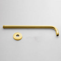 Tubo Ducha Pared 40cm  Dorado