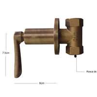 Registro Venecia Bronce Antiguo + Ducha 20cm