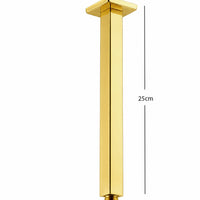 Tubo ducha Techo cuadrado 25cm