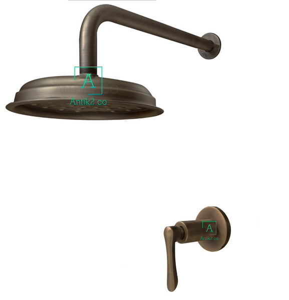 Registro Venecia Bronce Antiguo + Ducha 20cm