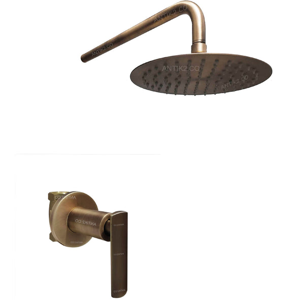 Registro Spada Bronce Antiguo + Ducha 30cm