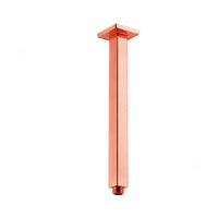 Tubo Ducha Techo Cuadrado 25cm Oro rosa