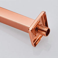 Tubo Ducha Techo Cuadrado 25cm Oro rosa
