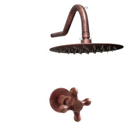 Registro ducha Vintage Cobre Antiguo + Ducha 25Cm
