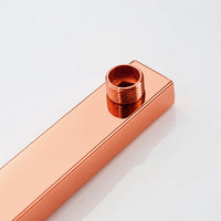 Tubo Ducha Pared  Cuadrado 40cm Oro rosa