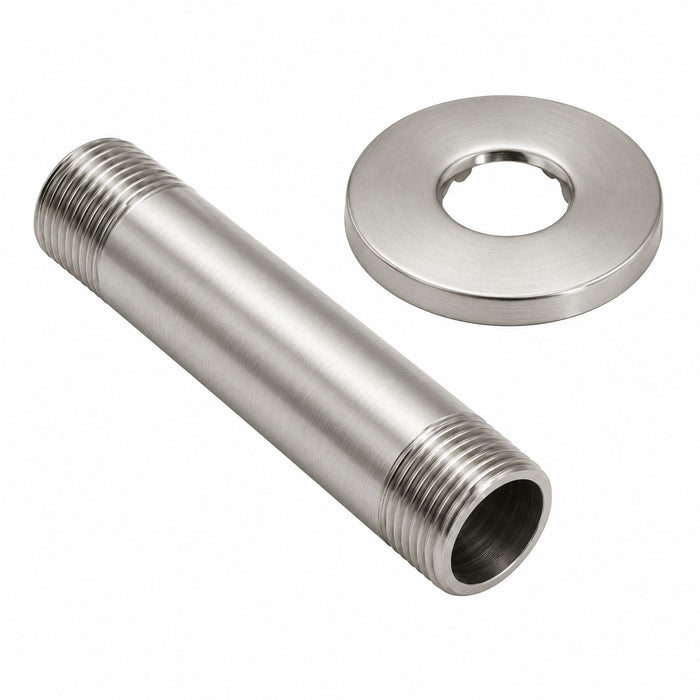 Tubo Ducha Techo 15cm Niquel Satin