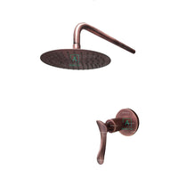 Set Registro y ducha 30cm Cobre antiguo