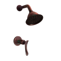 Set Registro y Ducha  Bolonia Cobre Antiguo