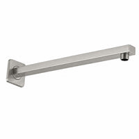 Tubo Ducha Cuadrado Pared 40cm Niquel Satin