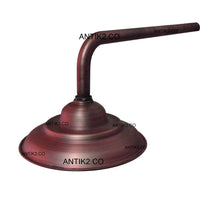 Ducha Vintage  Cobre Antiguo 20cm con  tubo