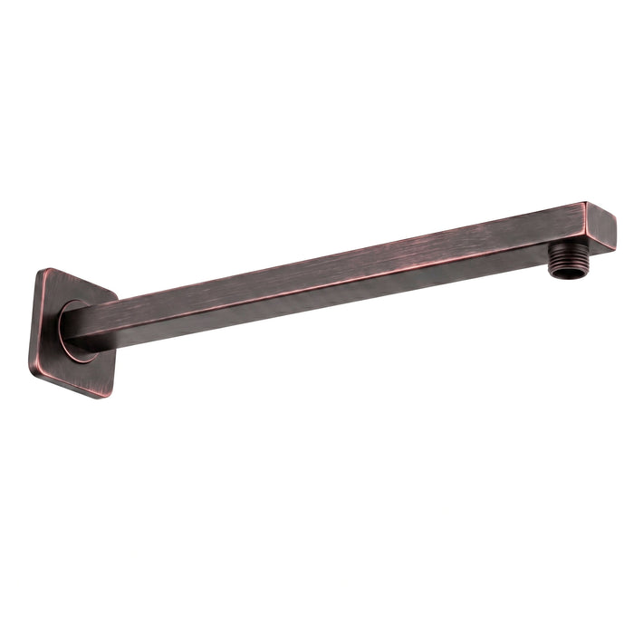 Tubo Ducha Pared Cuadrado  40 cm Cobre Antiguo