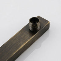 Tubo Ducha Pared Cuadrdao 40cm Bronce Antiguo