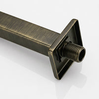 Tubo Ducha Techo Cuadrado 25cm Bronce Antiguo