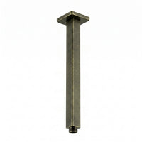 Tubo Ducha Techo Cuadrado 25cm Bronce Antiguo