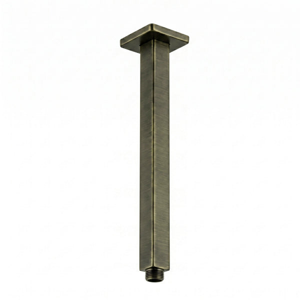 Tubo Ducha Techo Cuadrado 25cm Bronce Antiguo