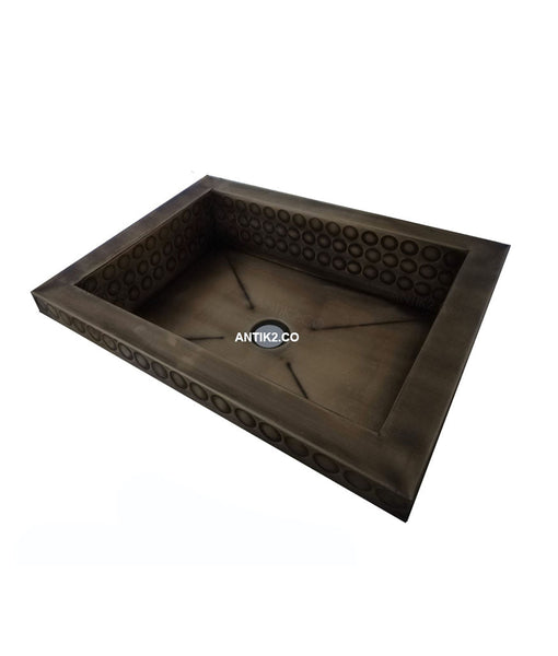 Lavamanos Vintage  Rectangular 50X40CM Bronce Antiguo