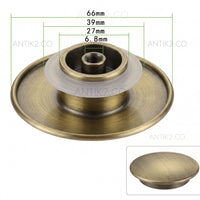 Repuesto Tapa Desague de Push Bronce Antiguo