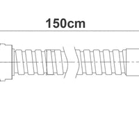 Manguera Para Teleducha  150cm Niquel Satin