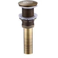 Desagüe push Lavamanos Bronce Antiguo