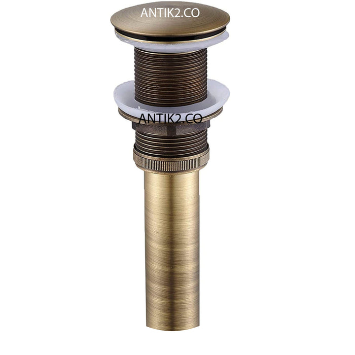 Desagüe push Lavamanos Bronce Antiguo