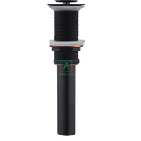 Desague Push  Lavamanos  Negro Atiguo Rosca Larga (11cm)