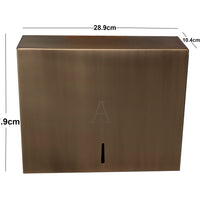 Dispensador Toallas Papel Bronce antiguo