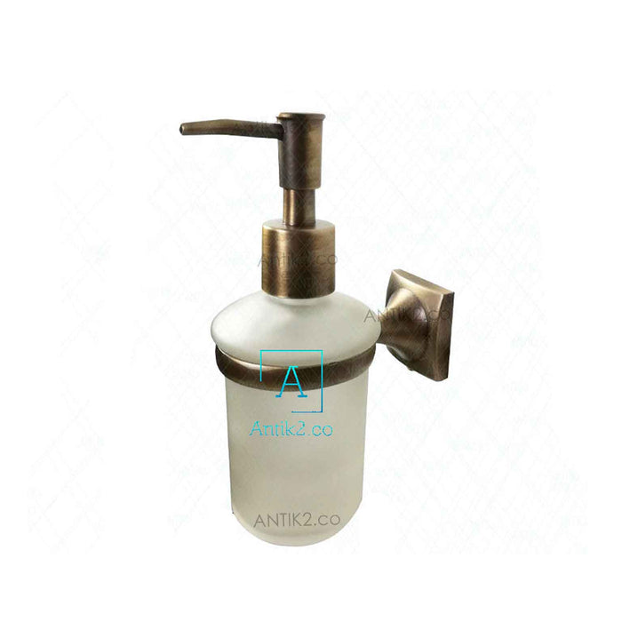 Jabonera Liquida Bronce Antiguo Soporte a Pared