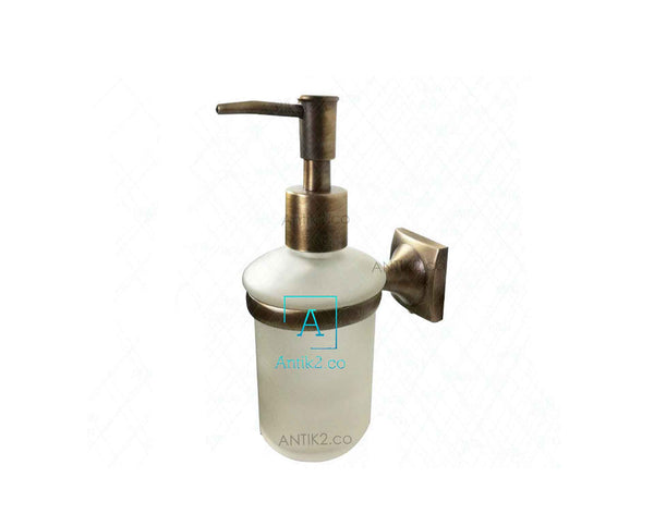 Jabonera Liquida Bronce Antiguo Soporte a Pared