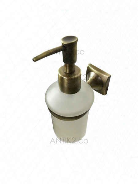 Jabonera Liquida Bronce Antiguo Soporte a Pared
