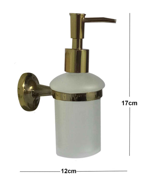 Jabonera Liquida Dorado Soporte a Pared