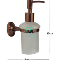 Jabonera Liquida Oro Rosa Soporte a Pared
