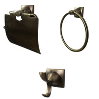 Juego De Accesorios Lyon Bronce Antiguo x 3 piezas