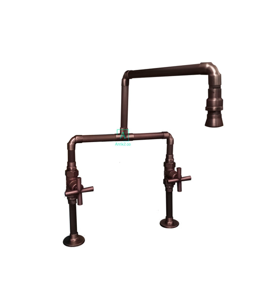 Grifería vintage Novo 8" Cobre Antiguo