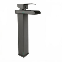 Mezclador Lavamanos Square Cascada Gun Gray