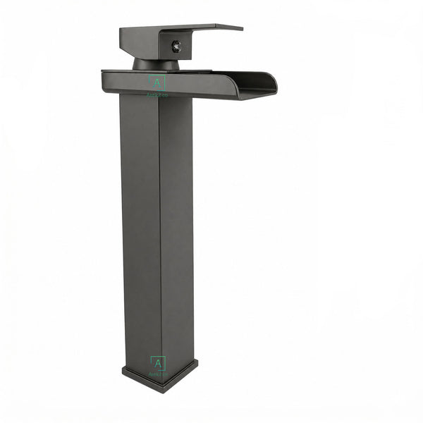 Mezclador Lavamanos Square Cascada Gun Gray