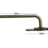 Registro  Ducha Star  Bronce Antiguo
