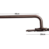 Registro Star+ Ducha 20cm Cobre Antiguo