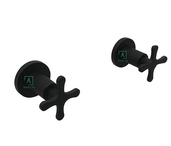 Mezclador Ducha 8" Trebol Negro
